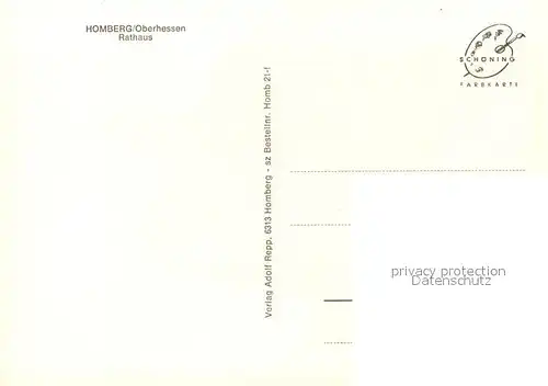 AK / Ansichtskarte Homberg_Efze Rathaus Homberg Efze