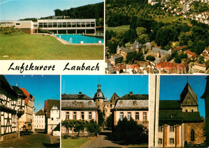 AK / Ansichtskarte Laubach_Hessen Fliegeraufnahme Laubach Hessen Nr