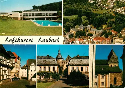 AK / Ansichtskarte Laubach_Hessen Fliegeraufnahme Laubach Hessen