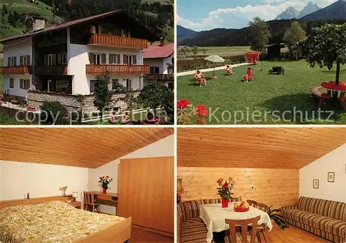 AK / Ansichtskarte Innichen_Suedtirol Garni De Vivo Appartements Garten Dolomiten Innichen Suedtirol