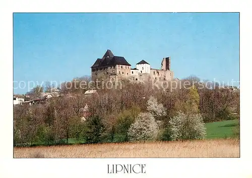 AK / Ansichtskarte Lipnice_nad_Sazavou Schloss Lipnice_nad_Sazavou