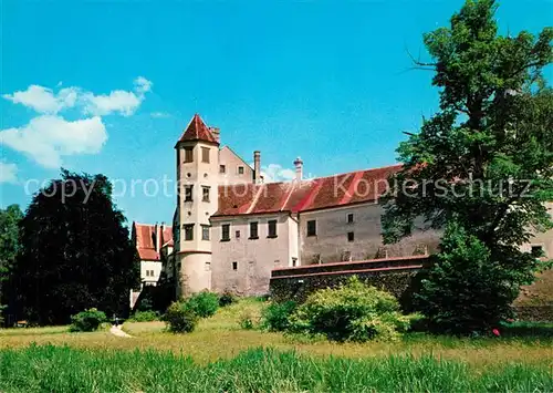 AK / Ansichtskarte Telc Zamek s vezi pri severnim placi Schloss Telc