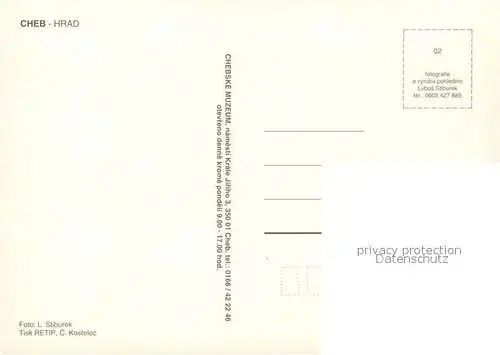 AK / Ansichtskarte Cheb Hrad Festungsanlage Burg Cheb