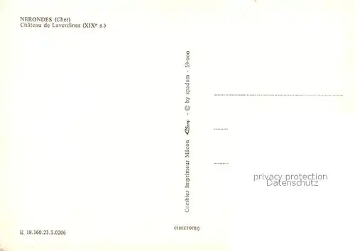 AK / Ansichtskarte Nerondes Chateau de Laverdines XIX siecle Nerondes