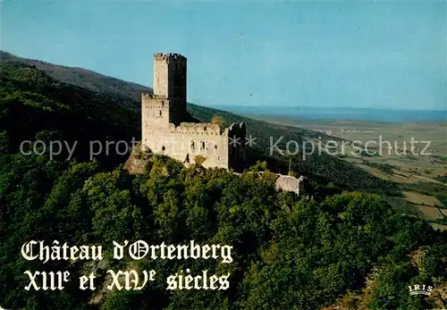 AK / Ansichtskarte Scherwiller Chateau d Ortenberg XIII et XIV siecles vue aerienne Scherwiller
