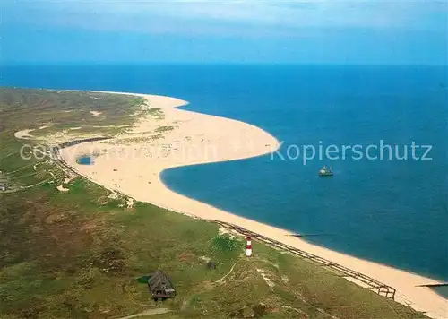 AK / Ansichtskarte Insel_Sylt Am Ellenbogen Fliegeraufnahme Insel_Sylt