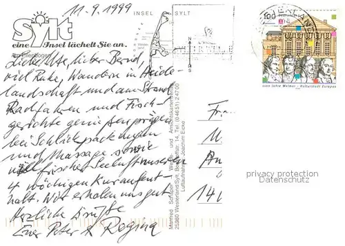 AK / Ansichtskarte Insel_Sylt Am Ellenbogen Fliegeraufnahme Insel_Sylt