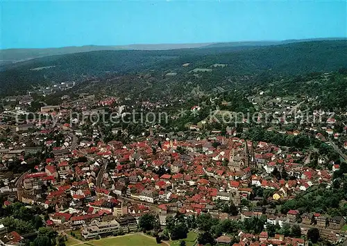 AK / Ansichtskarte Gelnhausen Teilansicht Barbarossastadt Kinzigtal Fliegeraufnahme Gelnhausen