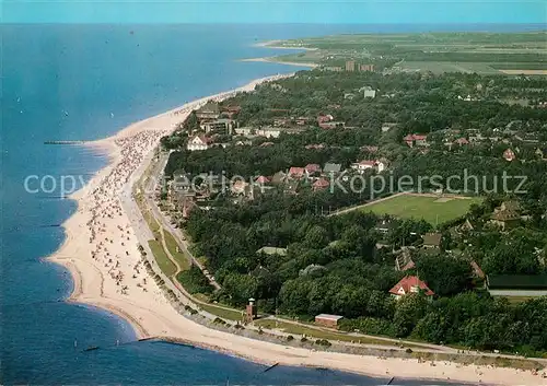AK / Ansichtskarte Wyk_Foehr Suedstrand Fliegeraufnahme Foehr