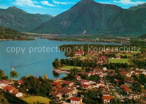 AK / Ansichtskarte Bad_Wiessee mit Wallberg und Bodenschneid Fliegeraufnahme Bad_Wiessee