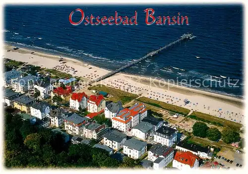 AK / Ansichtskarte Bansin_Ostseebad Fliegeraufnahme Bansin_Ostseebad