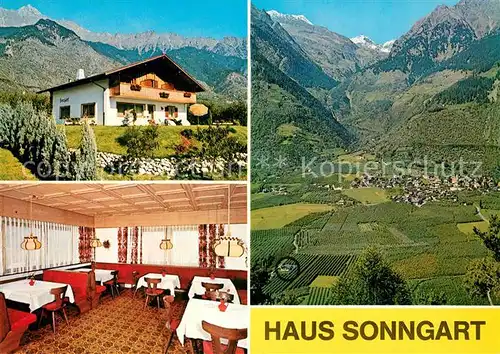 AK / Ansichtskarte Partschins_Merano_Suedtirol Haus Sonngrat Landschaftspanorama Alpen Partschins_Merano