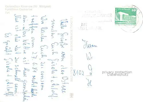 AK / Ansichtskarte Koserow_Ostseebad_Usedom Forsthaus Damerow Gaststaette Koserow_Ostseebad_Usedom