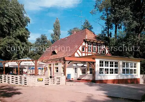 AK / Ansichtskarte Bad_Saarow Restaurant Pechhuette Terrasse Bad_Saarow