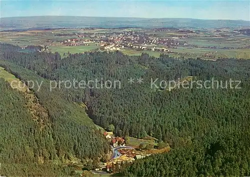 AK / Ansichtskarte Bonndorf_Schwarzwald Gasthof Pension Steinasaege Fliegeraufnahme Bonndorf Schwarzwald