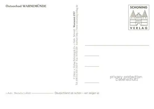 AK / Ansichtskarte Warnemuende_Ostseebad Fliegeraufnahme Warnemuende_Ostseebad