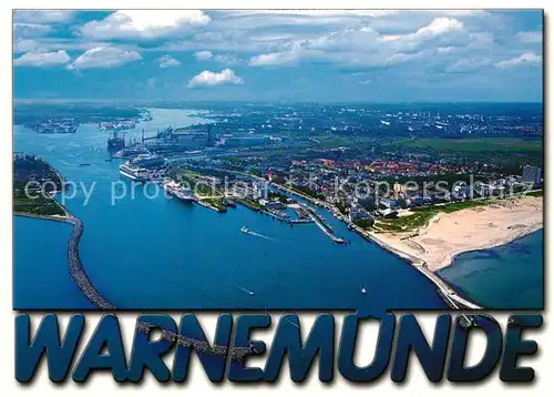 AK / Ansichtskarte Warnemuende_Ostseebad Fliegeraufnahme Warnemuende_Ostseebad