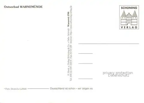 AK / Ansichtskarte Warnemuende_Ostseebad Fliegeraufnahme Warnemuende_Ostseebad