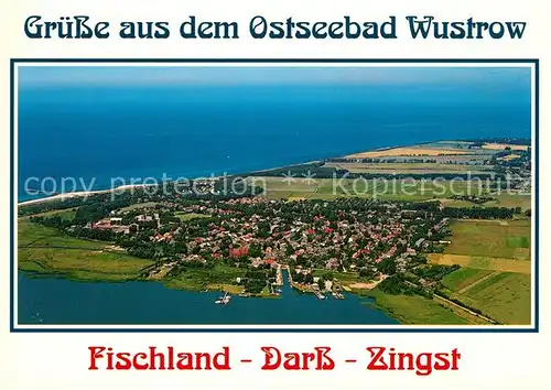 AK / Ansichtskarte Wustrow_Ostseebad Fliegeraufnahme Wustrow_Ostseebad