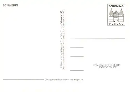 AK / Ansichtskarte Schwerin_Mecklenburg Fliegeraufnahme mit Schloss Schwerin_Mecklenburg