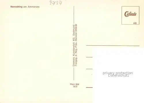 AK / Ansichtskarte Herrsching_Ammersee Fliegeraufnahme Herrsching Ammersee