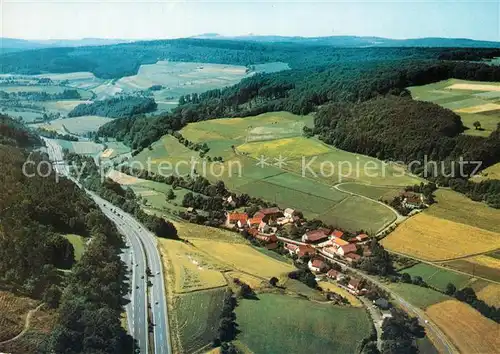 AK / Ansichtskarte Reddingshausen Fliegeraufnahme mit Hotel Pension Haus Sonnenblick Reddingshausen