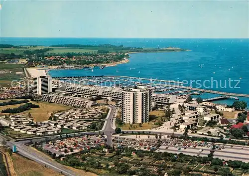 AK / Ansichtskarte Schilksee Fliegeraufnahme mit Ostseebad Strande Schilksee