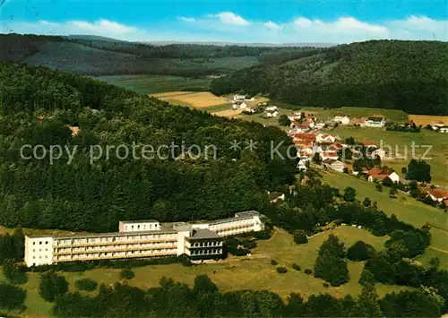 AK / Ansichtskarte Grasellenbach Heinrich Gluecklich Haus Fliegeraufnahme Grasellenbach