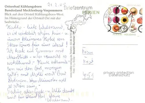 AK / Ansichtskarte Kuehlungsborn_Ostseebad Fliegeraufnahme Kuehlungsborn_Ostseebad