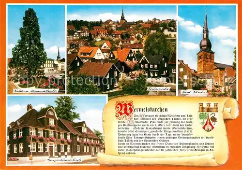 AK / Ansichtskarte Wermelskirchen Panorama Mammutkiefer Kirche Wermelskirchen