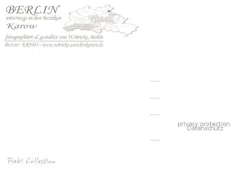 AK / Ansichtskarte Karow_Berlin Bahnhof Lossebergplatz Pankgrafens Kleine Residenz Karower Teiche Buergeramt EKZ Achillesstrasse Jugendfreizeitstaette Dorfkirche 