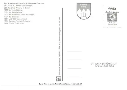 AK / Ansichtskarte Kreuzberg_Rhoen Kloster Kreuzigungsgruppe Klosterkirche Aussenaltar Bruder Franz Haus Kreuzberg Rhoen