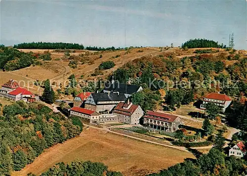 AK / Ansichtskarte Kreuzberg_Rhoen Kloster Kreuzberg Fliegeraufnahme Kreuzberg Rhoen