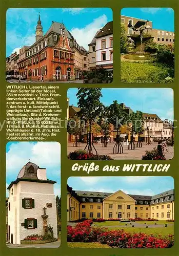 AK / Ansichtskarte Wittlich Rathaus Wohnhaeuser Schloss Wittlich
