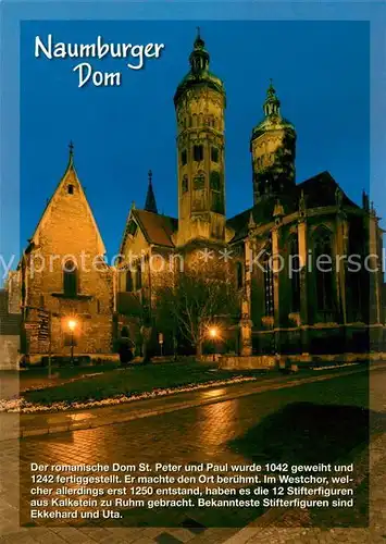 AK / Ansichtskarte Naumburg_Saale Dom St Peter und Paul Naumburg_Saale