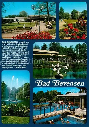 AK / Ansichtskarte Bad_Bevensen Kuranlagen Fontaene Schwimmbad Bad_Bevensen