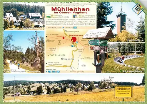 AK / Ansichtskarte Muehlleithen_Klingenthal Sommerrodelbahn Winselberg Kielgipfel Muehlleithen_Klingenthal