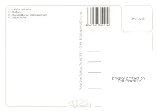 AK / Ansichtskarte Arnstadt_Ilm Liebfrauenkirche Rathaus Bachkirche Arnstadt_Ilm