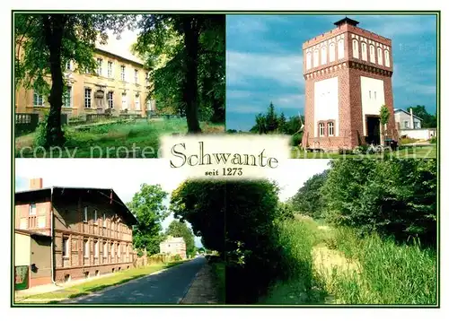 AK / Ansichtskarte Schwante Schloss Wasserturm Gut Schwante Schwante