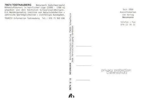 AK / Ansichtskarte Todtnauberg Kirche Todtnauberg