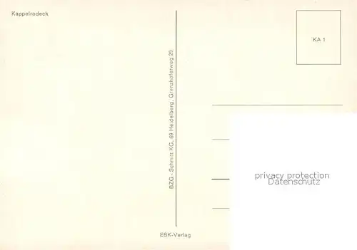 AK / Ansichtskarte Kappelrodeck Kirche Kappelrodeck