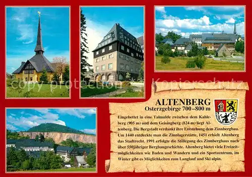 AK / Ansichtskarte Altenberg_Erzgebirge Kirche Altenberg Erzgebirge