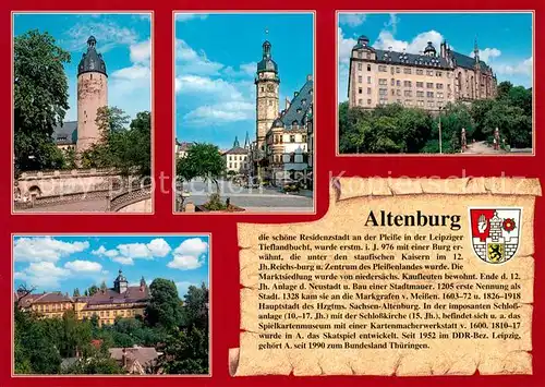 AK / Ansichtskarte Altenburg_Thueringen Hausmannsturm Rathaus Markt Altenburg Thueringen