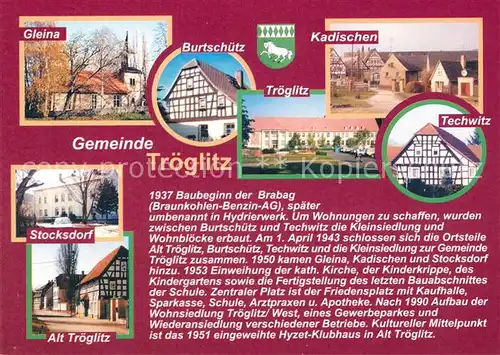 AK / Ansichtskarte Troeglitz Techwitz Gleina Stocksdorf Troeglitz