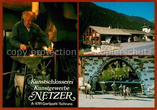 AK / Ansichtskarte Gortipohl_St_Gallenkirch_Vorarlberg Kunstschlosserei Kunstgewerbe Netzer Handwerk Gortipohl_St