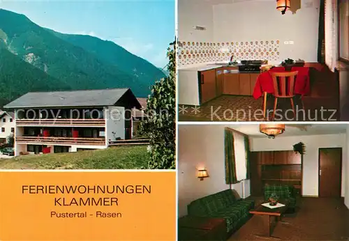 AK / Ansichtskarte Oberrasen Ferienwohnungen Klammer Pustertal Oberrasen