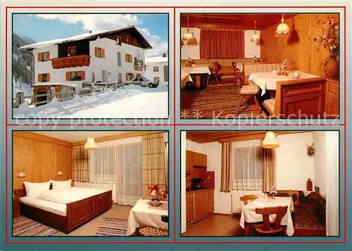 AK / Ansichtskarte St_Anton_Arlberg Gaesteheim Kolp Gastraum Fremdenzimmer St_Anton_Arlberg