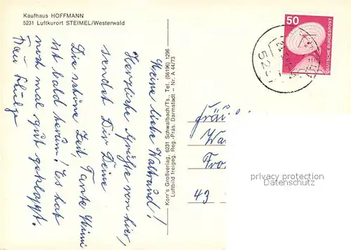 AK / Ansichtskarte Steimel_Altenkirchen_Westerwald Luftkurort Fliegeraufnahme Steimel_Altenkirchen