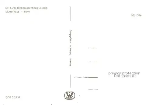 AK / Ansichtskarte Leipzig Ev luth Diakonissenhaus Mutterhaus Turm Leipzig