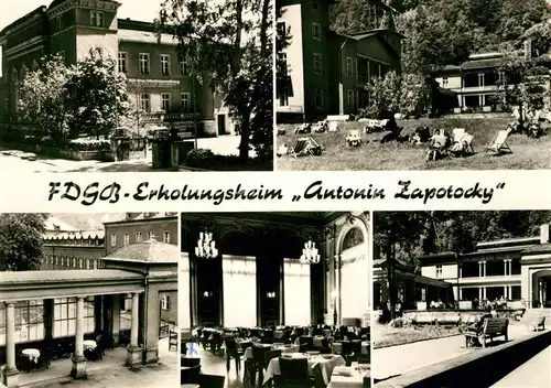 AK / Ansichtskarte Bad_Schandau FDGB Erholungsheim Antonin Zapotocky Bad_Schandau